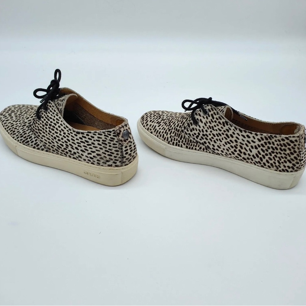 Maruti Brazz Lace Up Pony Hair Leather Animal Print Shoes Trainers EU 37 UK 4 - Picture 3 of 6